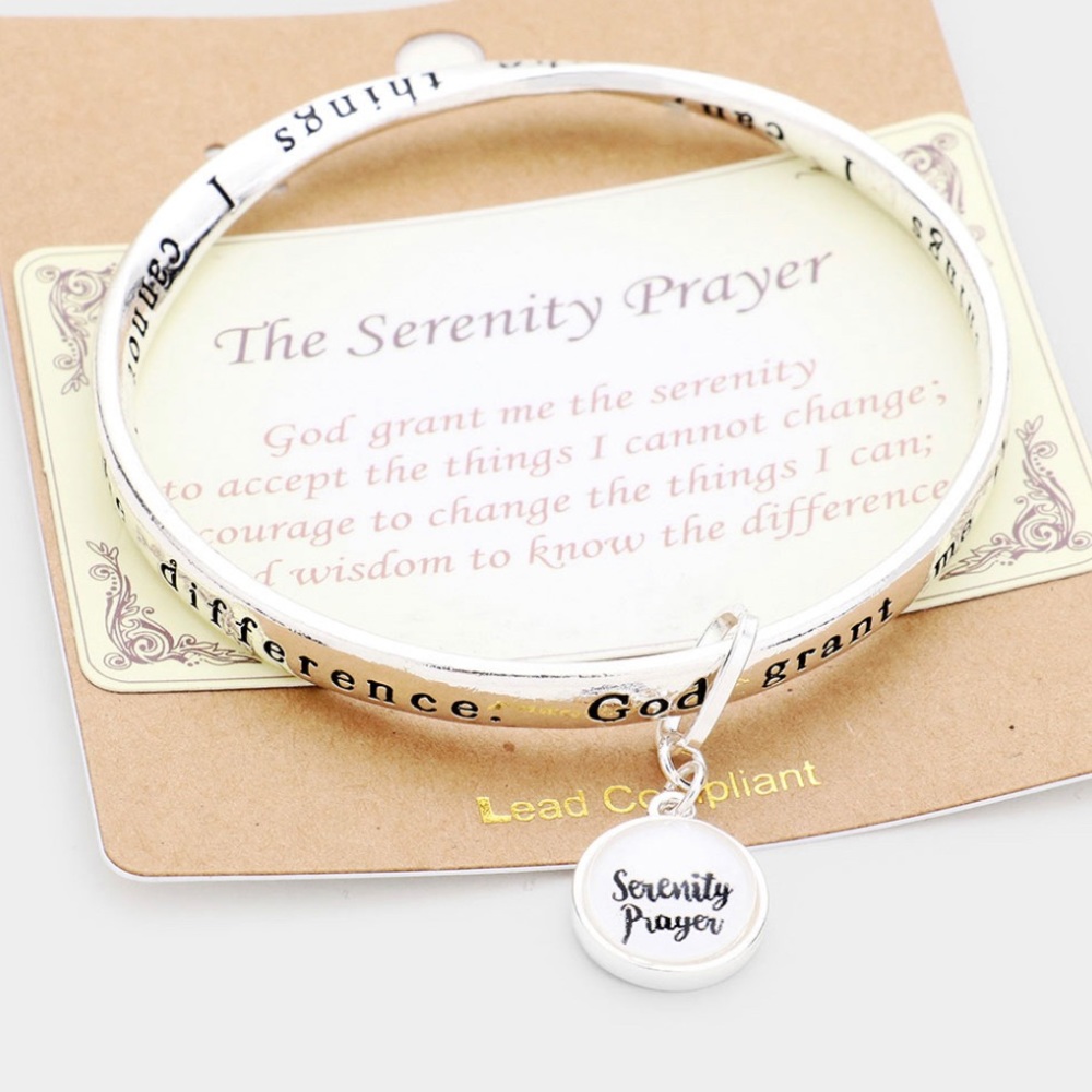 “The Serenity prayer" charm bracelet